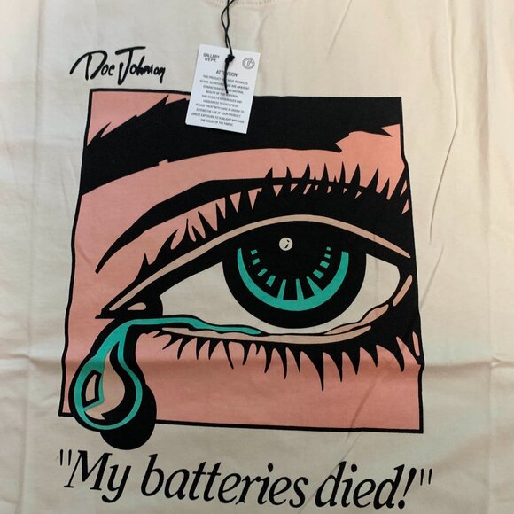 DOC JOHNSON x Gallery Dept Dead Batteries T-Shirt Men's Large - Picture 4 of 4